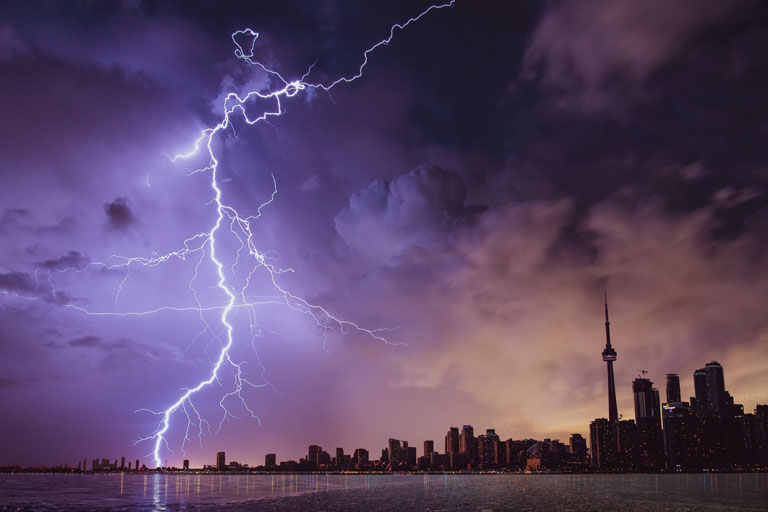 Tormenta eléctrica en seattle